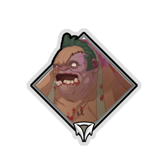 Gold Crownfall Sticker - Pudge
